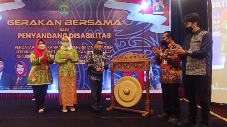 Gerakan Bersama Luncurkan Adminduk  Penyandang  Disabilitas