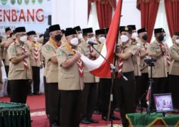 Ketua Kwarnas Pramuka Mengukuhkan Mabida dan Kwarda Kaltim