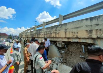 Komisi III DPRD Samarida  Sidak Jembatan Flyover, Ternyata Jembatan Flyover Masih  Aman