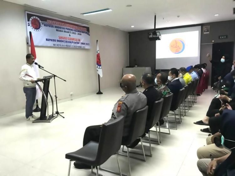 Pelantikan Hapkido Dihadiri Kadispora Kaltim