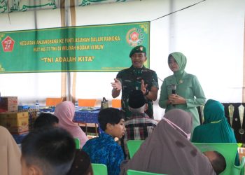 Hujan Deras Tak Surutkan Pangdam VI/Mlw untuk Anjangsana ke Rumah Prajurit dan Panti Asuhan