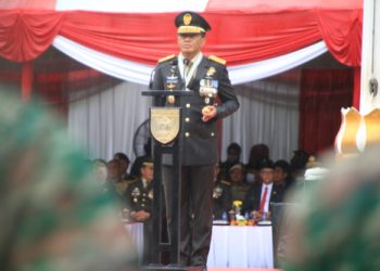 Di HUT TNI ke 77 Tingkat Kepercayaan Masyarakat  Paling Tinggi