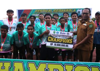 Sangatta Utara Juara Festival Sepakb Bola Merdeka Belajar 2022