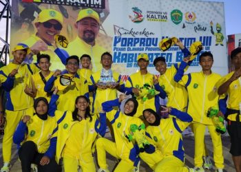 Tiada Lawan, Atlet Panjat Tebing Kutim Boyong 8 Medali Emas