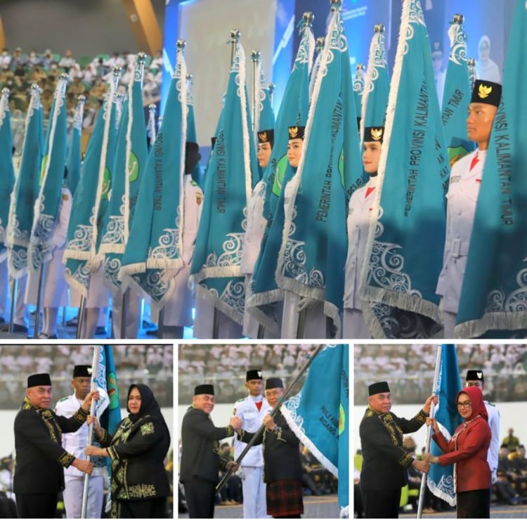 Warnai Hujan, Peringatan HUT Kaltim ke 66 di  Gedung Plenary Hall