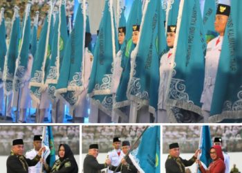 Warnai Hujan, Peringatan HUT Kaltim ke 66 di  Gedung Plenary Hall