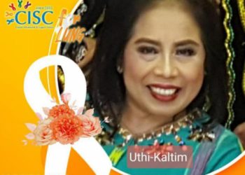 KETUA ULD KALTIM  TRY  MURTI WORKSHOP PERSIAPAN LINE DANCE COMPETITION