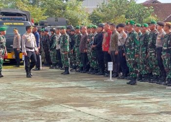 TNI-Polri Apel Gelar Pasukan Kesiapan Pengamanan Kedatangan Presiden RI ke Ibu Kota Nusantara.