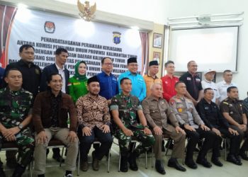 Gubernur Kaltim Saksikan Kerjasama KPU dan Polda Serta Deklarasi Pemilu Damai 2024
