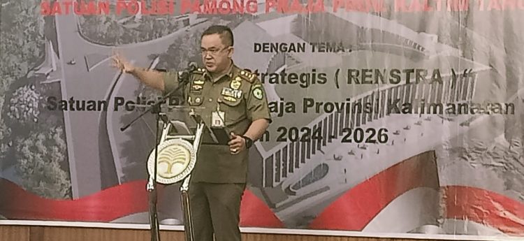 Satuan Polisi Pamong Praja Provinsi Kalimantan Timur Adakan Rapat Pembahasan Renstra