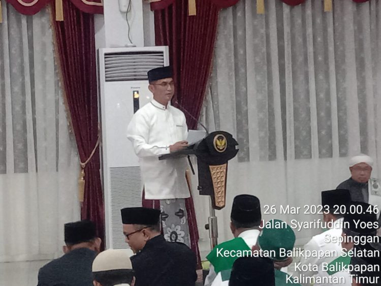 Safari Ramdhan Walikota Balikpapan di Aula Rumah Dinas Pejabat Pemerintah Patuhi Larangan Dari Pusat Soal Buka Bersama