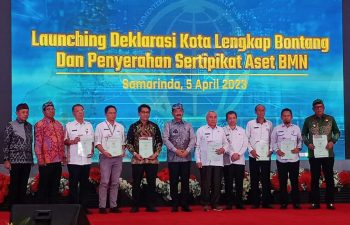 Menteri Agraria dan Tata Ruang Kunker ke Kaltim Deklarasikan Kota Lengkap