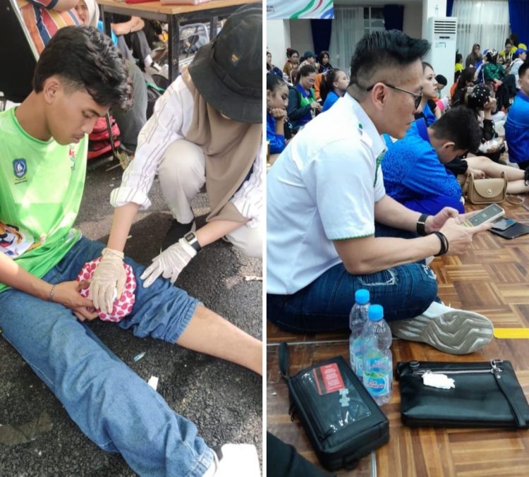 Tim Transportasi dan Medis  Fornas VII Kaltim Tak Kenal Lelah Melayani Inorga