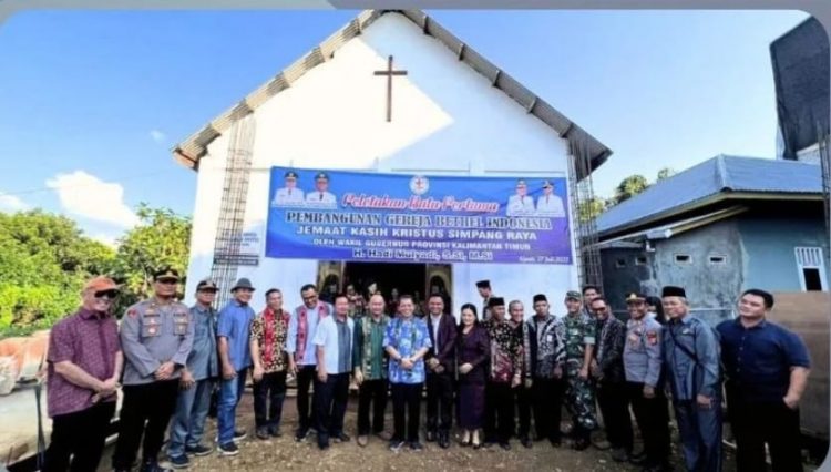 Wagub Kaltim Hadiri Pembangunan Gereja di Kutai Barat