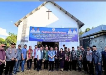 Wagub Kaltim Hadiri Pembangunan Gereja di Kutai Barat