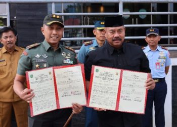 Bupati Kutai Kartanegara MOU Dengan TNI-POLRI   Pembinaan dan Pelatihan Putra-Putri Kukar Abdi Negara