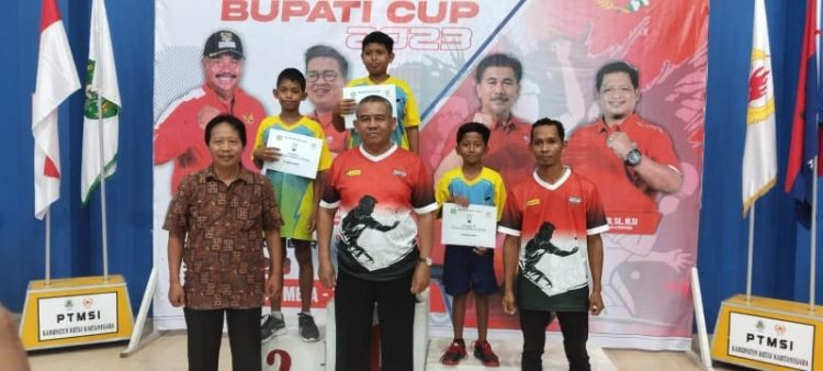 Kecamatan Tenggarong Raih Juara Umum Tenis Meja Bupati Cup 2023