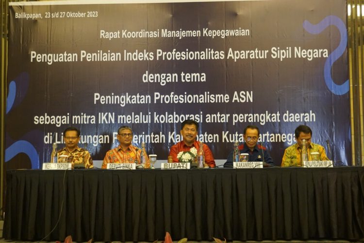 Sekda Buka Rakor Manajemen Kepegawaian Harap Indeks Profesionalitas ASN Kukar Meningkat