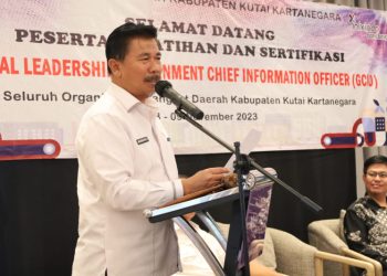 Sekda Buka Pelatihan dan Sertifikasi GCIO dan Digital Leadership Pemkab Kukar 