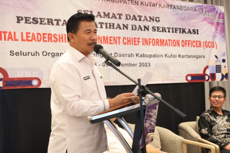 Sekda Buka Pelatihan dan Sertifikasi GCIO dan Digital Leadership Pemkab Kukar