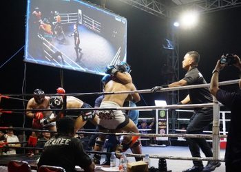 Bupati Kukar Edi Damansyah Saksika PelantikanPengurus Asosiasi Olahraga Kombat Indonesia (AOKI) Kukar