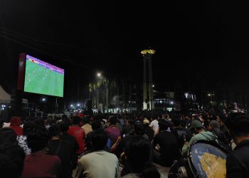 Bupati Kukar Gelar Nobar Pertandingan Tmnas Lawan Korea
