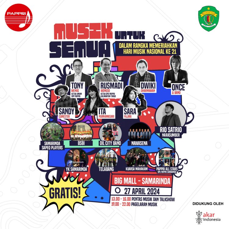 Meriahkan Hari Musik  Nasional Sederatan Artis  Indonesia Tampil Di Atrium Bigmall Samarinda