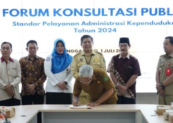 Disdukcapil Kukar Gelar Forum Konsultasi Publik terkait Standar Pelayanan Administrasi Kependudukan Tahun 2024