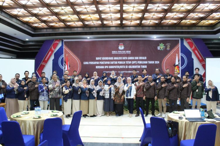 KPU Kaltim Gelar Rakor Analisis Data Ganda dan Invalid Persiapan Penetapan DPT Pilkada 2024
