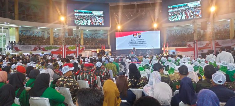 KPU Gelar Peluncuran Deklarasi Kampanye Damai Pilkada Kaltim 2024