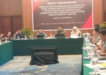 KPU Kaltim Gelar Rakor Persiapkan Penetapan Batasan Dana kampanye, Jadwal Kampanye, dan Pemasangan Alat Peraga Paslon