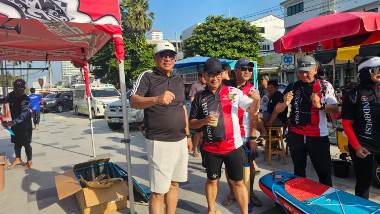 PJ Gubernur Kaltim  Akmal Malik Kaltim Mampu Bersaing Competisi Asia Pasific Stand Up Padle 2025 di PATAYA