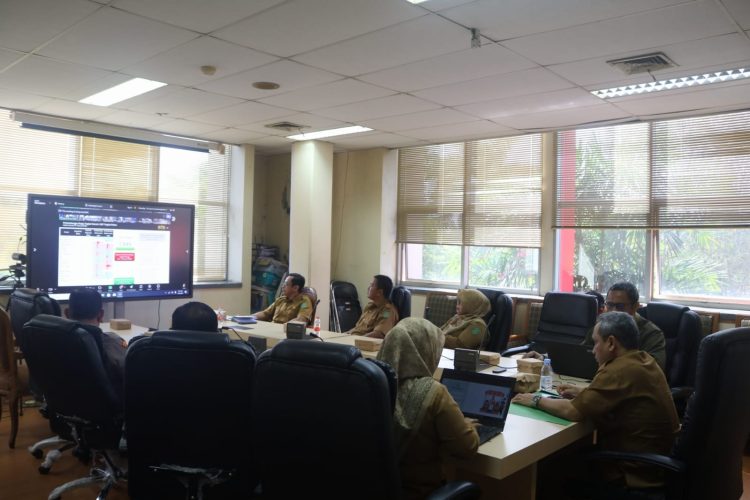 Rakor  Pengendalian Inflasi di Pemkab Kutai Kartanegara digelar Secara Virtual