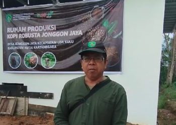 Dinas Perkebunan Kukar Beri Bantuan Rumah Produksi Kopi Robusta Bagi Petani Kopi