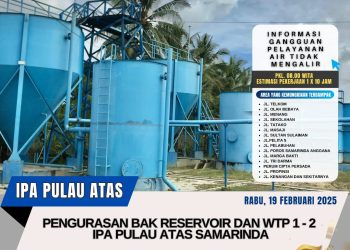 Pengurasan IPA Pulau Atas, Beberapa Wilayah Alami Gangguan Air Tidak Mengalir