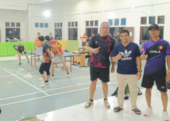 Loa Janan Genjot Pembinaan Atlet Tenis Meja Lewat Latihan Gabungan