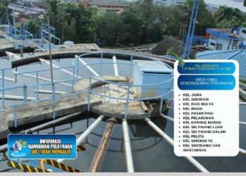 Pengurasan Bak Sedimentasi IPA Tirta Kencana Samarinda Dilaksanakan untuk Tingkatkan Kualitas Air