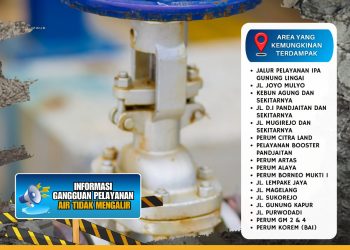 Perumdam Tirta Kencana Samarinda Lakukan Pekerjaan Pergantian GATE VALVE DN 150 MM di Jalan DI Panjaitan