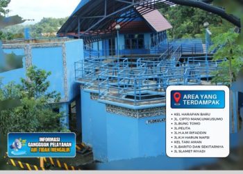 Pemeliharaan Rutin Pengurasan Sedimentasi dan Penenang IPA Gunung Lipan