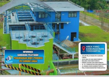 Perumdam  Lakukan Perbaikan Gutter Sedimen IPA Gunung Lingai Samarinda
