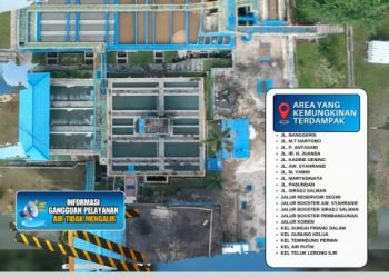 Perumda Tirta Kencana Samarinda Lakukan Pengurasan Bak Sedimentasi IPA Cendana
